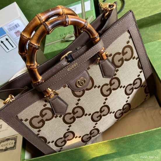 Firstbag ru with bag GUCCI jumbo GG Diana medium tote 0730